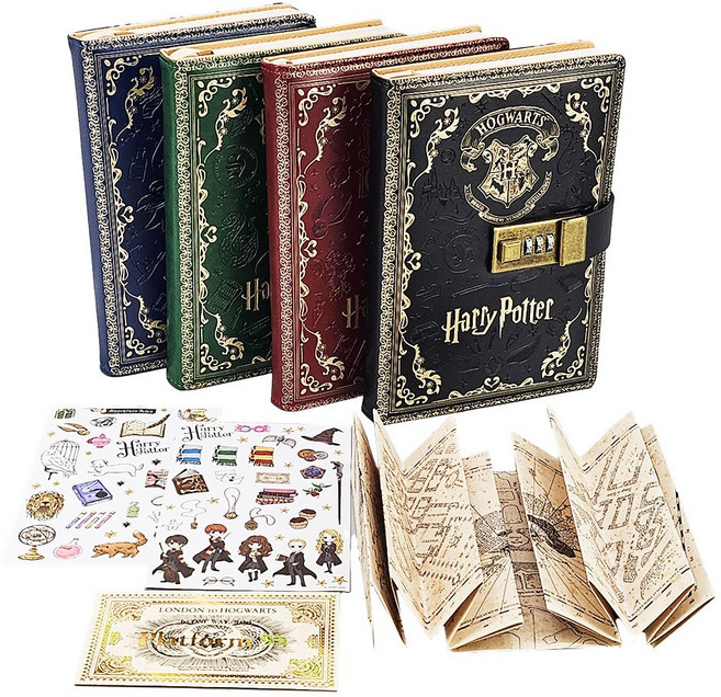 해리포터 굿즈 정품 시크릿 다이어리 기숙사별 가능, 1. 검정 호그와트, 1개