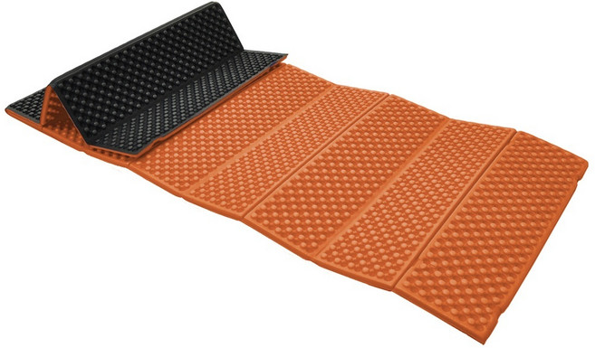 露營蛋巢睡墊 加厚防潮蓄溫 折疊野營地墊, 橘