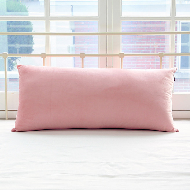 스타일공간 소프트극세사 등쿠션 대쿠션 대형 커버, 인디핑크