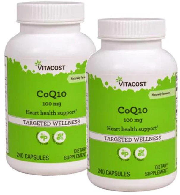 비타코스트 코엔자임 큐텐 코큐텐 100mg 캡슐 Vitacost CoQ10, 240정, 2개 - 쿠팡