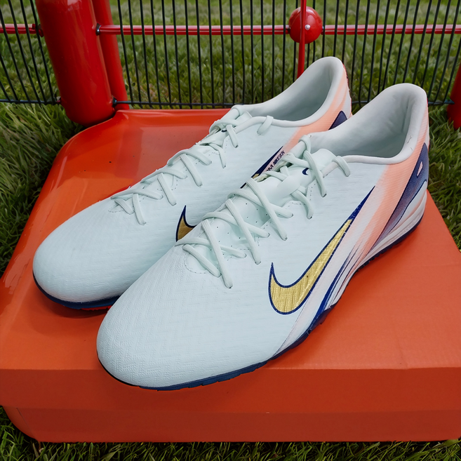 나이키 줌 베이퍼 16 아카데미 머큐리얼 드림 스피드 TF 베얼리 그린 메탈릭 골드 코인 남성용 풋살화 축구화