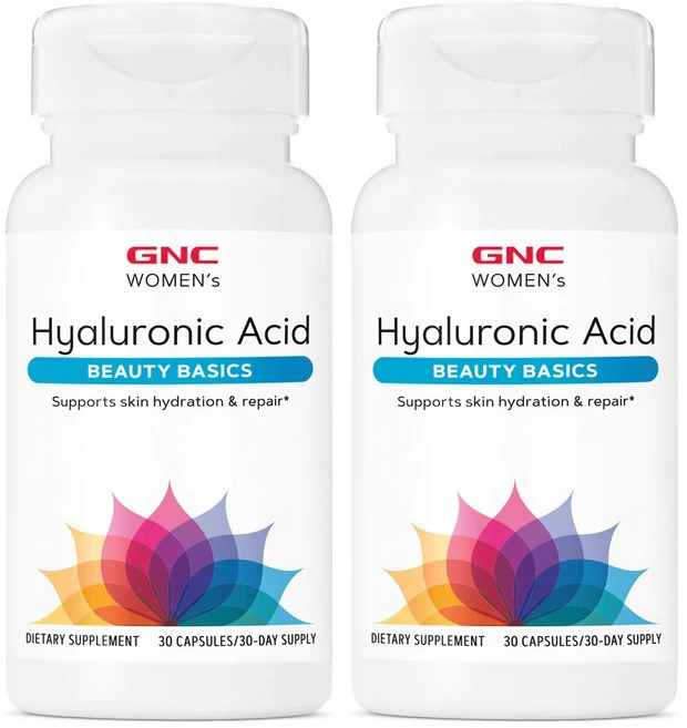 GNC WOMEN'S Hyaluronic Acid 30 CAPSULES 여성 히알루론산 30정 2개 - 쿠팡