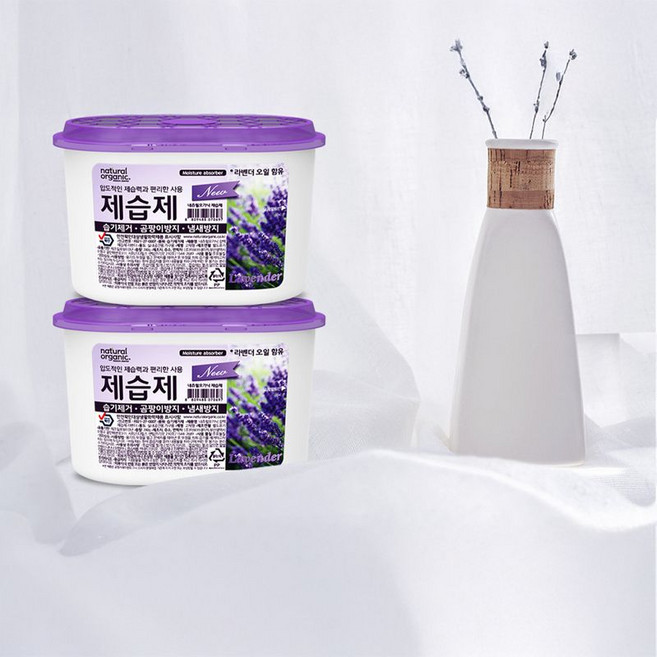 네츄럴오가닉 국내제조 라벤더 제습제 용기형, 280g, 32개