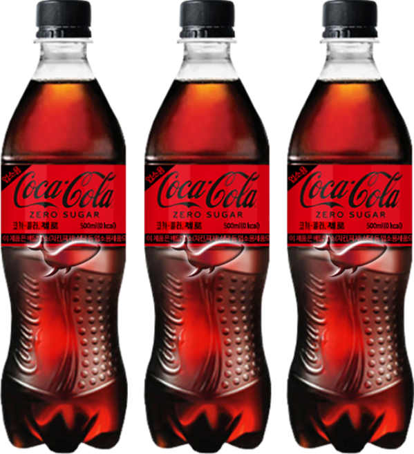 코카콜라 제로 페트, 500ml, 6개