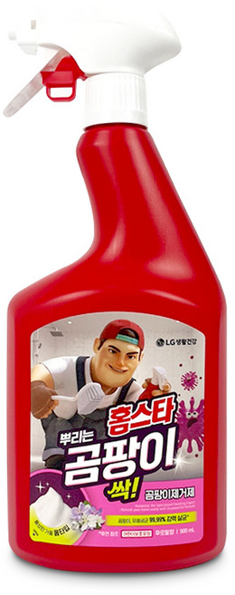 홈스타 맥스프레쉬 뿌리는 곰팡이 싹(본품 900ml) 곰팡이제거 LG생활건강 악취제거 락스 욕실세정제, 1개, 900ml