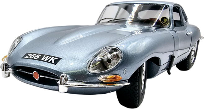 브라고 재규어 올드카 쿠페 다이캐스트 1:18, 실버블루, 1개