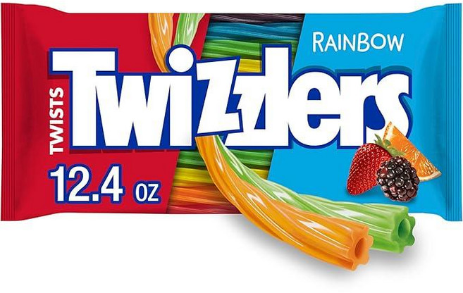 TWIZZLERS 트위스트 레인보우 맛 감초 스타일, 352g, 1개