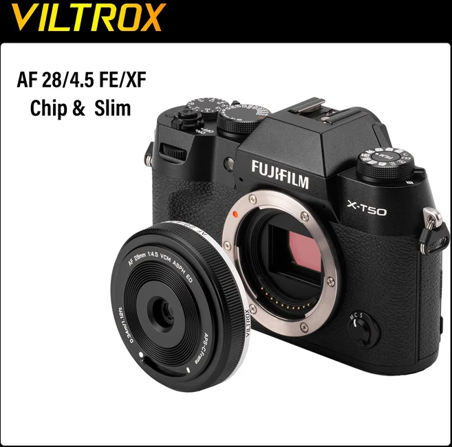 재고 있음 Viltrox 28mm f4.5 풀프레임 자동 초점 렌즈 소니 FE 마운트 팬케이크 후지 Z, 01 Fuji XF