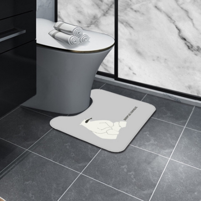 더자카 모던 일러스트 변기매트, 베어