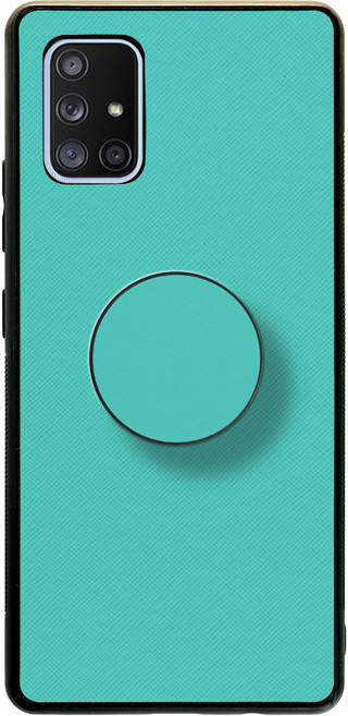 해피메이커스 갤럭시 A퀀텀 A71 20색 사피아노 패턴 범퍼 케이스 + 동일색상 손잡이톡 세트 A716