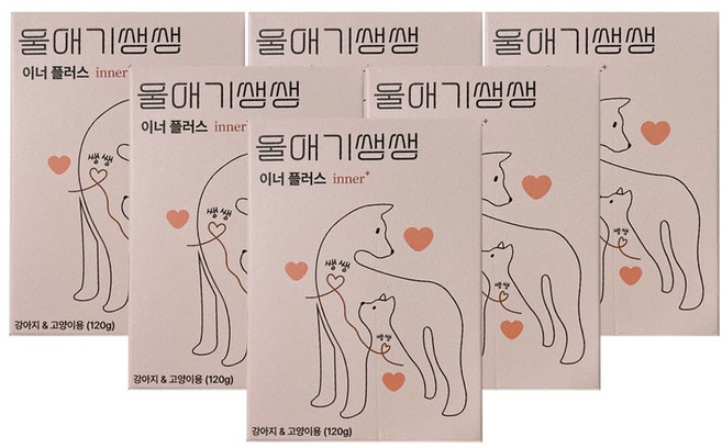 디어랩스 울애기쌩쌩 이너 플러스 120g / 6개 / DY, 호흡기/기관지