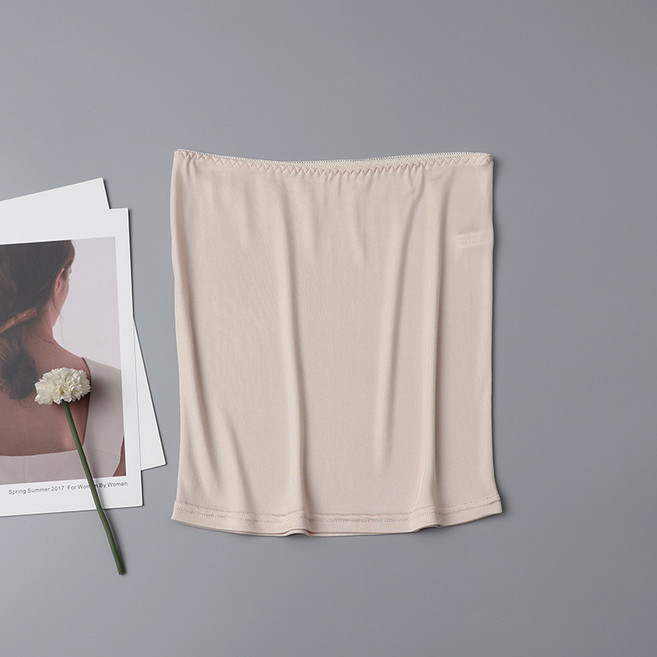 針織真絲純色超短內搭半身裙 桑蠶絲透氣防走光三分襯裙