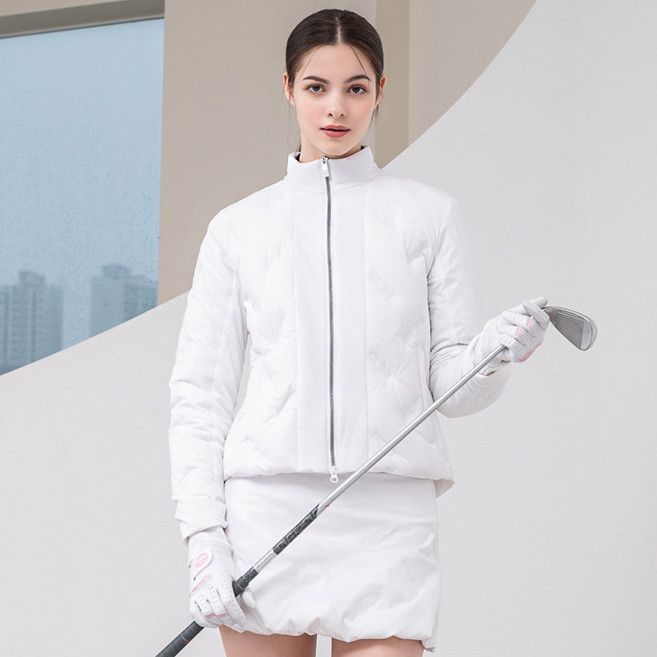 (여성)자수 튜브 구스 다운 스윙 점퍼_HC4WJP002