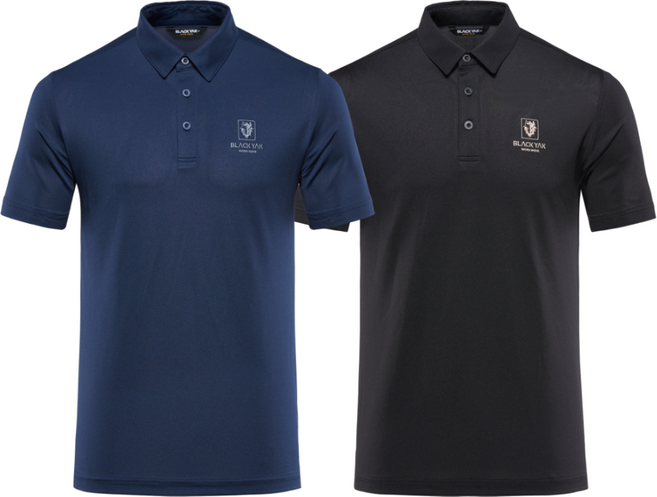 블랙야크 남성 자수로고 기본 카라 워크 반팔티 에스 폴로티셔츠