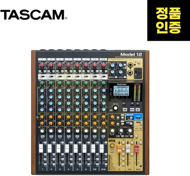 TASCAM(타스캠) Model 12 12채널 멀티트랙 라이브 레코딩 콘솔 / USB 오디오인터페이스