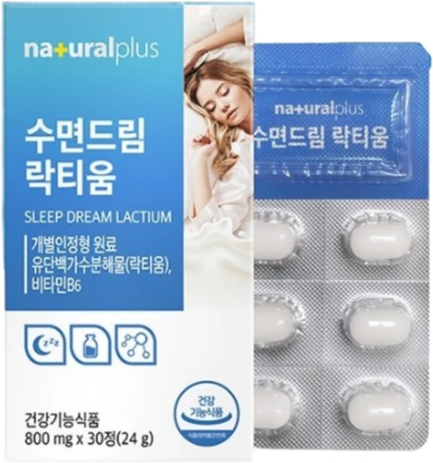 내츄럴플러스 수면드림 락티움, 30정, 1개 - 쿠팡