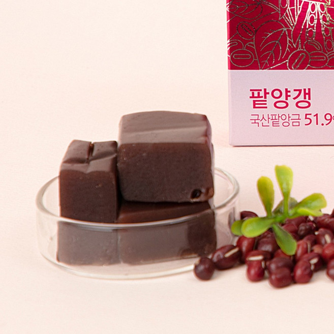 밤뜨래 국산 팥으로 만든 맛있는 영양간식 팥양갱 40g 60개, 1개, 1.2kg