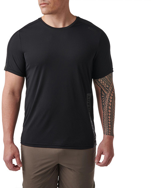 5.11 택티컬 PT-R 노멀시 반팔 탑(블랙) - P-TR NO MERCY S/S TOP(Black)