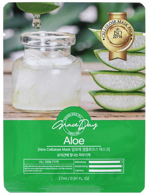 그레이스데이 알로에 마스크팩, 1개입, 50개