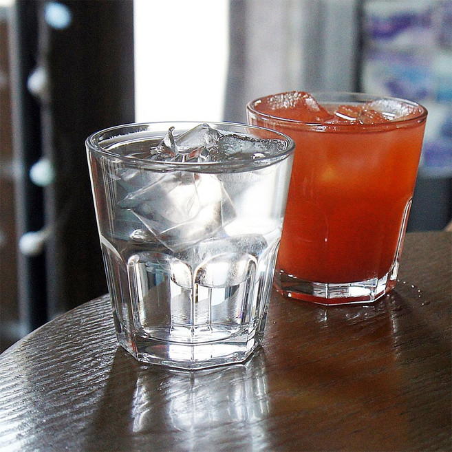 [파사바체] 카사블랑카 언더락 205ml 2P/4P/6P(개) 위스키잔 디저트컵 물컵 물잔 유리컵 주스컵 아이스커피잔 카페용 맥주잔 브랜디 프리미엄 글라스, 6개