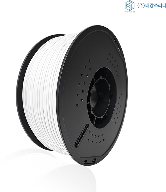 저수축 고품질 국산 ABS 필라멘트 1kg/1.75mm 3D 프린터재료 뱀부랩 프린팅, 화이트