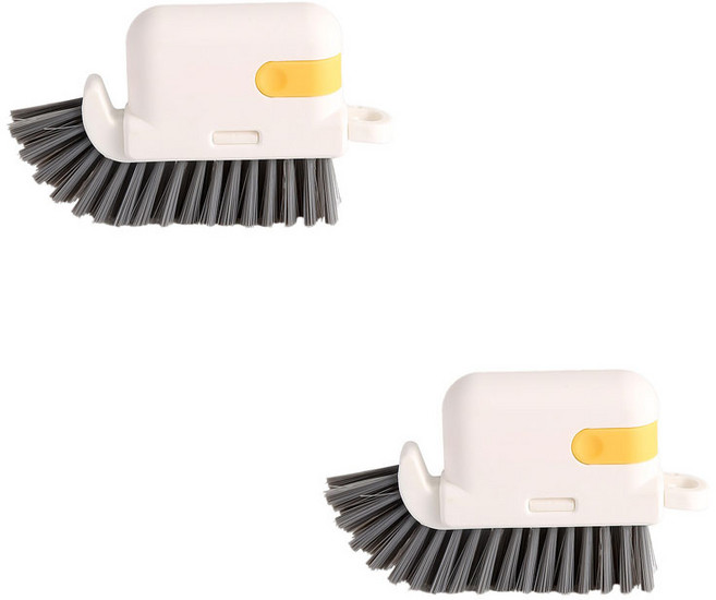 꼬까 홈청소 미니 다기능 브러쉬, 옐로, 2개