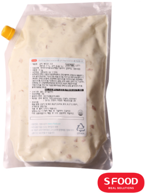 에쓰푸드 감자 베이컨 스프 2kg 냉동 크림스프 업소용 대용량, 1개