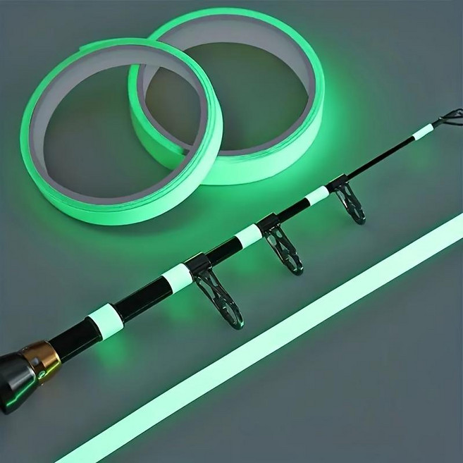 형광 야광 낚시용 PVC 접착 스티커 테이프 1롤, 1개