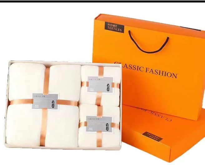 코랄플리스 호텔타월 3개 세트 선물용, 젖산