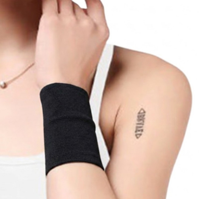 손목스트랩 지지밴드 1개 블랙 XL 철봉 매달리기 기계 체조 관절보호아대