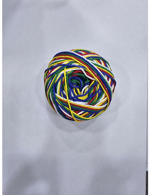 해송 오색실 소 중 대 오방실 실타래 한줄엮음 불교용품, 1개, 오색실(대) 1개