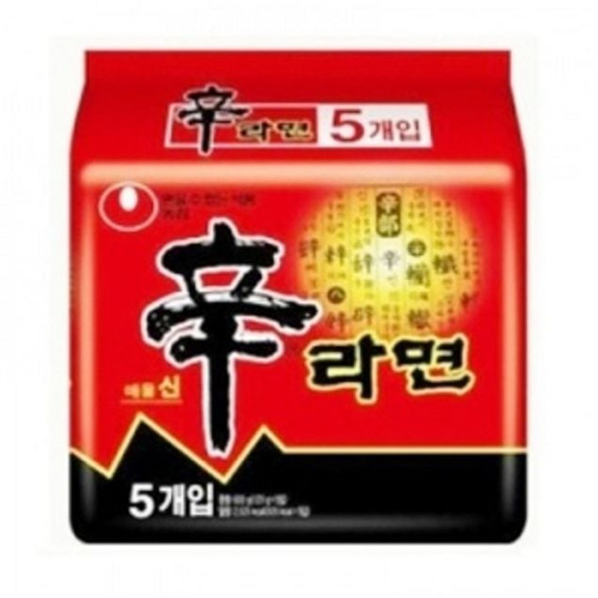 (농심) 신라면 봉지라면 멀티팩 (120g/5개입/봉) 1(개) 4969 PCS