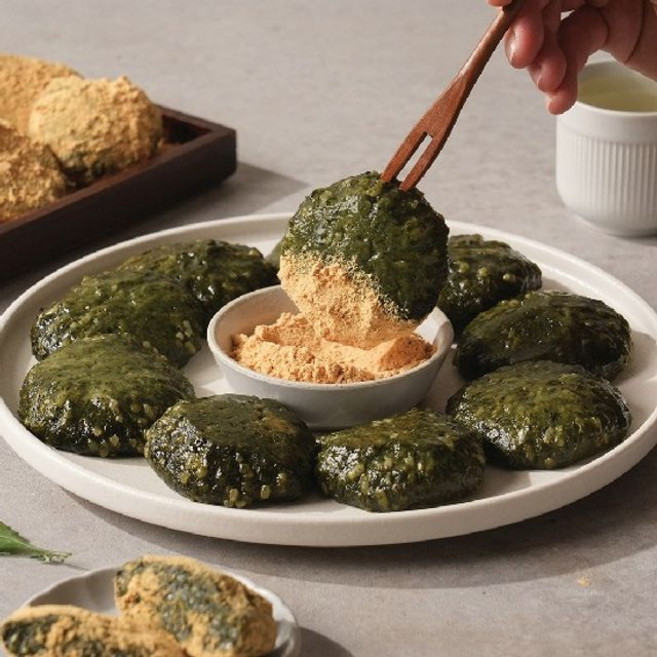 떡미당 제로당현미쑥인절미, 600g, 2개