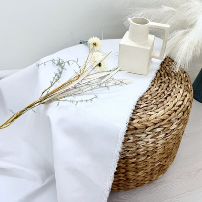 자투리 면20수옥스포드 WS 1368 무지화이트, 1개