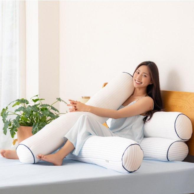 플랫화이트 중량업 방수 알러지케어 냉감 바디필로우, 스노우 화이트