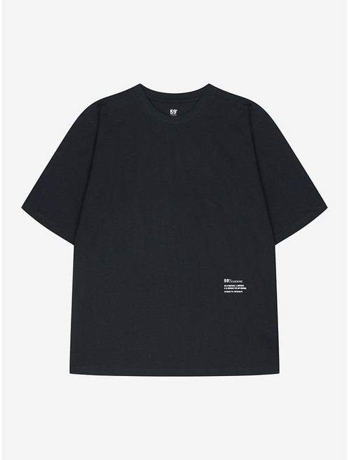 지이크 59 넥 배색 반팔 티셔츠 PIIBD8708