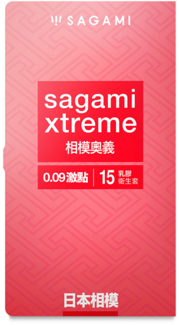 SAGAMI 相模奧義 0.09 激貼乳膠衛生套, 1個, 15個裝