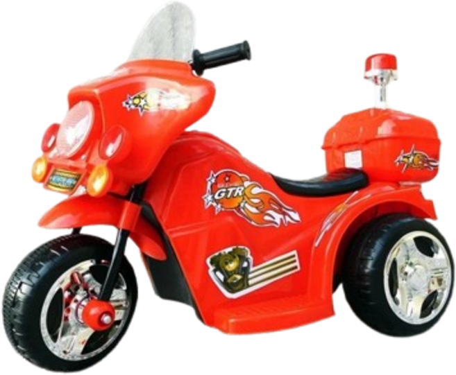 兒童電動機車 閃電造型, 紅色(無遙控), 1個