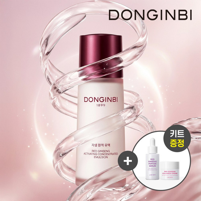 동인비 자생 원액 유액 70ml (레드진생 펩타이드 세럼 10ml + 레드진생 히알루론산 크림 7ml 증정), 1개