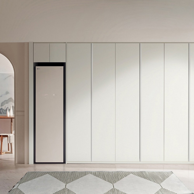 보루네오 스타일러 무몰딩 붙박이장 360cm 12자 E0등급, 피닉스바, 크림화이트