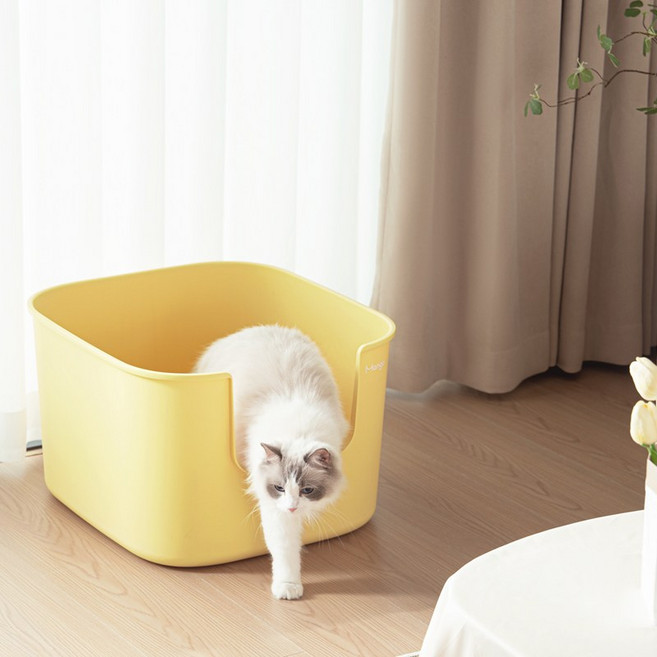 망고 고양이 화장실 배변통 변기 항균 리터박스 중형, 1개, MC-010 고양이 화장실