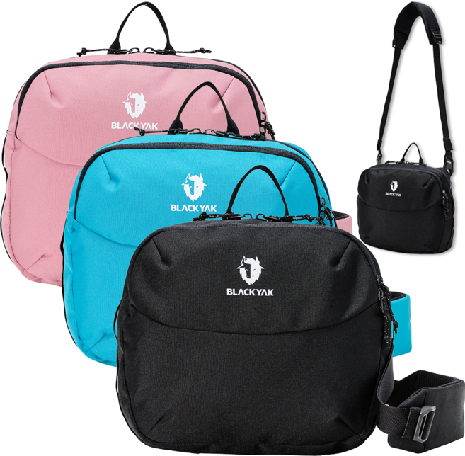 블랙야크 공용 하드프리크로스백 멀티 크로스백 2BYABXU931, BLACK