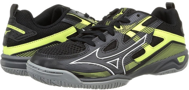 미즈노 웨이브 카이저버그 7 탁구화 와이드 모델 경량화 블랙 신유빈탁구화