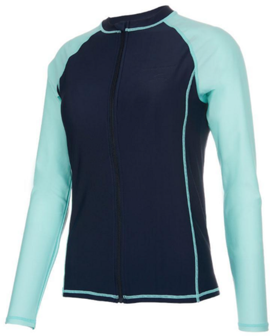 [레노마 수영복]여성 인컵 내장형 집업 래쉬가드CS2D953_BK_NC중앙로역점, NV