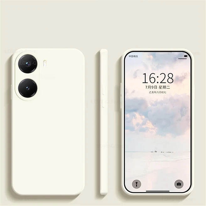 포코 X7 프로 케이스 액체 실리콘 충격 방지 휴대폰 케이스 샤오미 포코 X7 프로 포코 X 7 프로 포코 X7 프, 02 For Poco X7, 12 Cream White