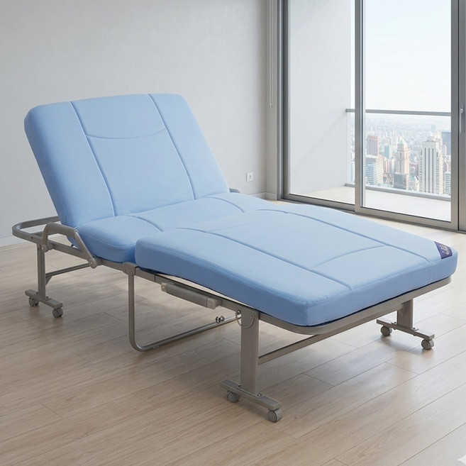 라꾸라꾸 7 슈퍼싱글 침대(인조가죽) CBK-007, 스카이블루(인조가죽)