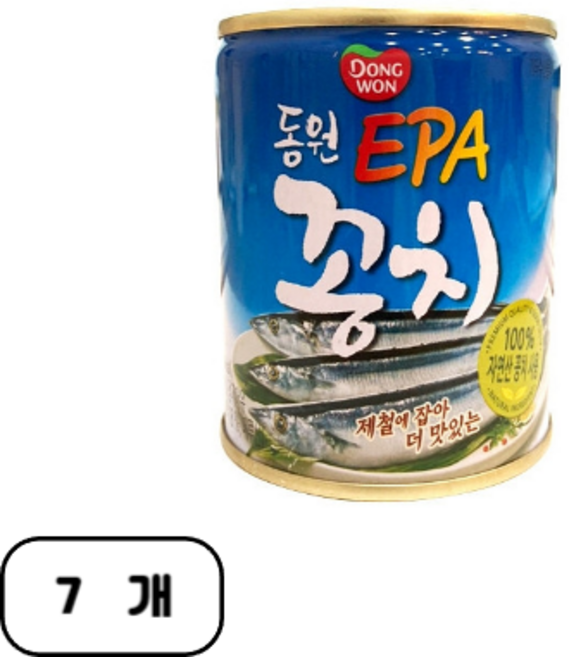 동원 꽁치 통조림, 280g, 7개