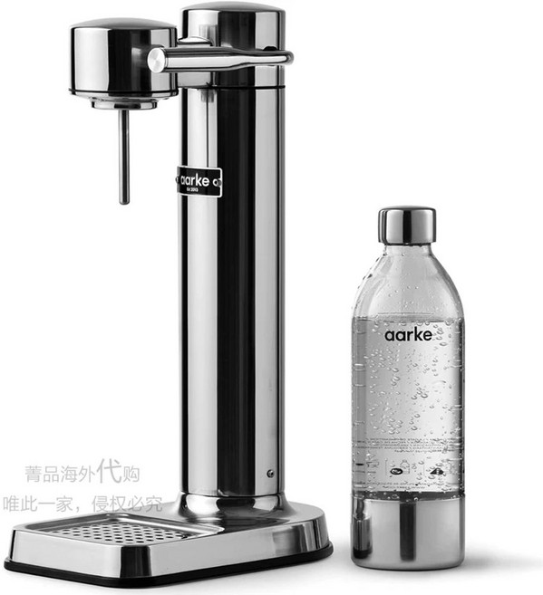 aarke 카보네이터 3 식기세척기 세트 글라스 전용 2개 보틀 가능 탄산수제조기, 1개