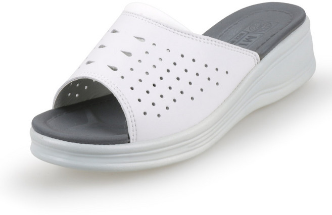 미르제화 산소 백색슬리퍼-기능성간호화 산소탱크설치로 흡입 발바닥이 숨쉬는 느낌