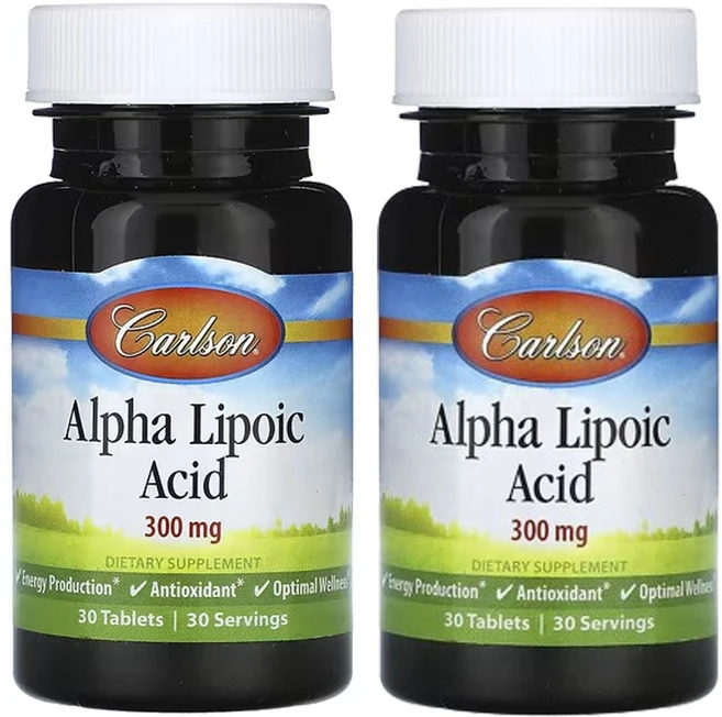칼슨 알파리포산 300mg 30 정, 30정, 2개 - 쿠팡